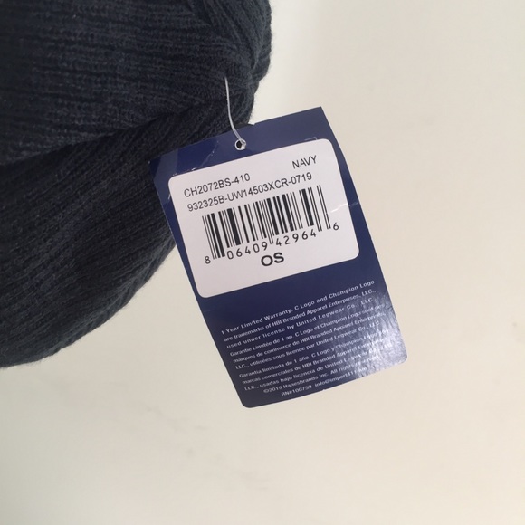 Champion Beanie Navy Blue Skull Cap New NWT - Picture 4 of 6